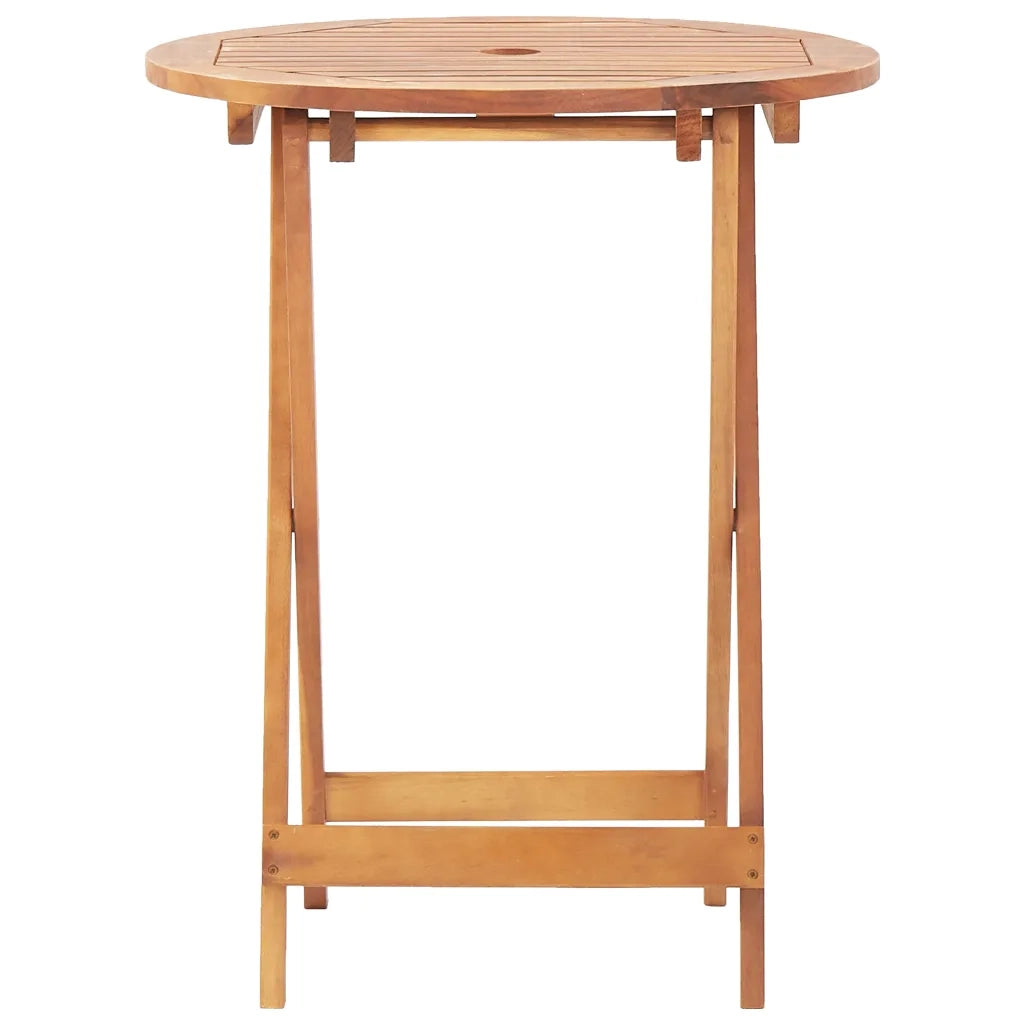 Set da Bistrot 3pz Bianco Crema in Tessuto e Legno Massello