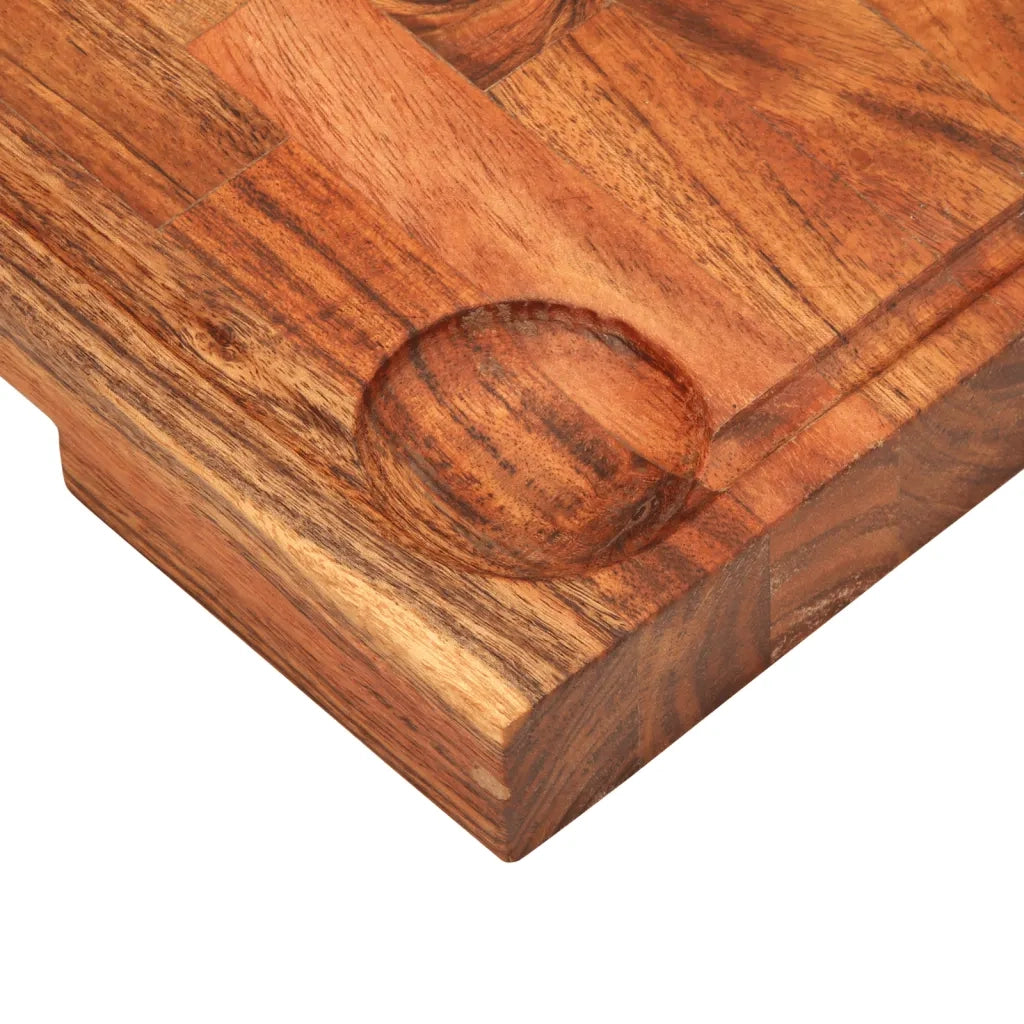 Tagliere 42x30x4 cm in Legno Massello di Acacia 376054