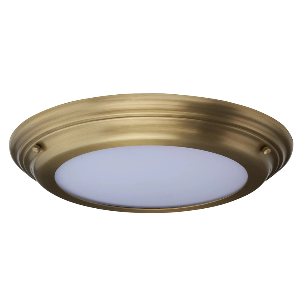 Plafoniera bagno Welland tonda 36cm LED 25W ottone anticato
