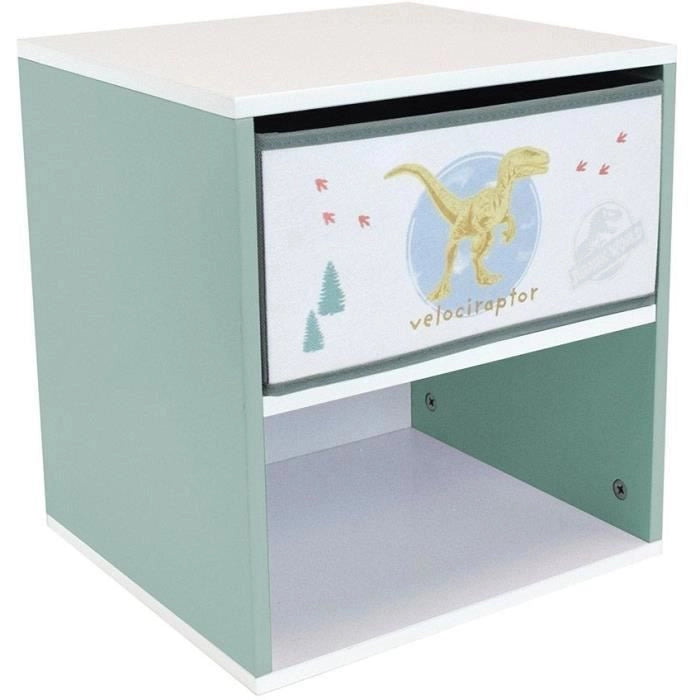 Capestro con cassetto dei dinosauri - Word Jurassic - Fun House - H.36 X L.33 X D.30 cm