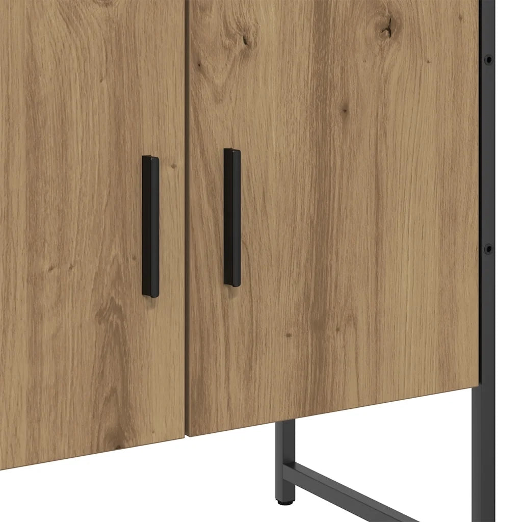 vidaXL Mobile Lavabo Bagno Rovere Artigianale Legno Multistrato