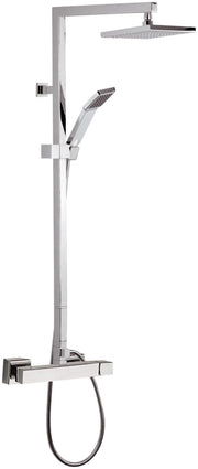 Set doccia in ottone cromato - serie qubika