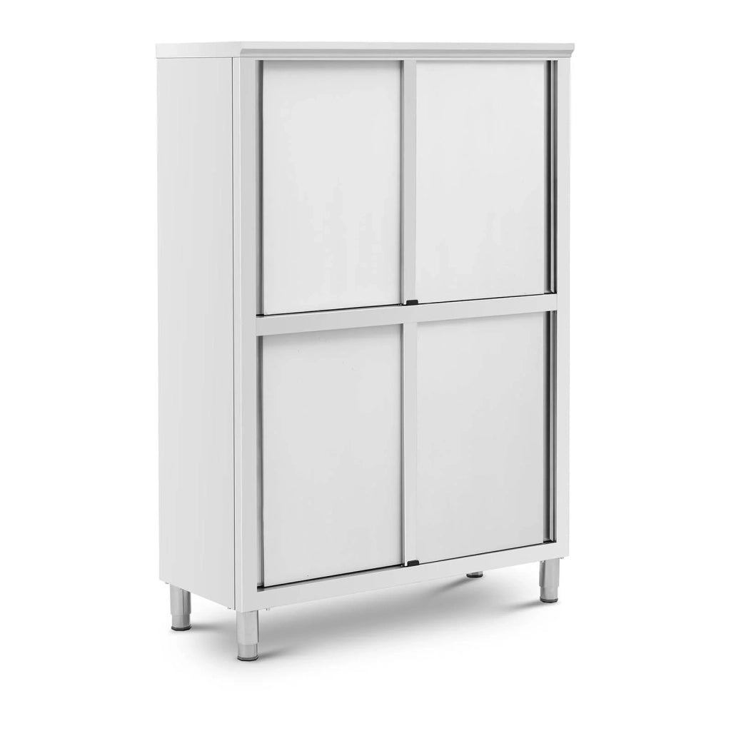 Armadio 120 x 50 x 180 cm 4 ripiani fino a 200 kg armadio per camera da letto armadio per spogliatoio acciaio inox 14_0005157