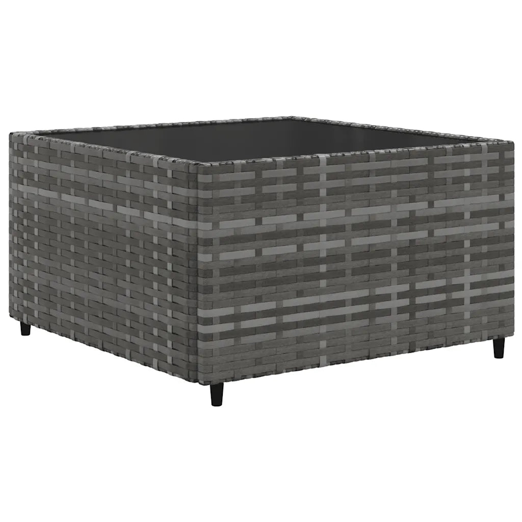 Set Divani da Giardino 6 pz con Cuscini in Polyrattan Grigio
