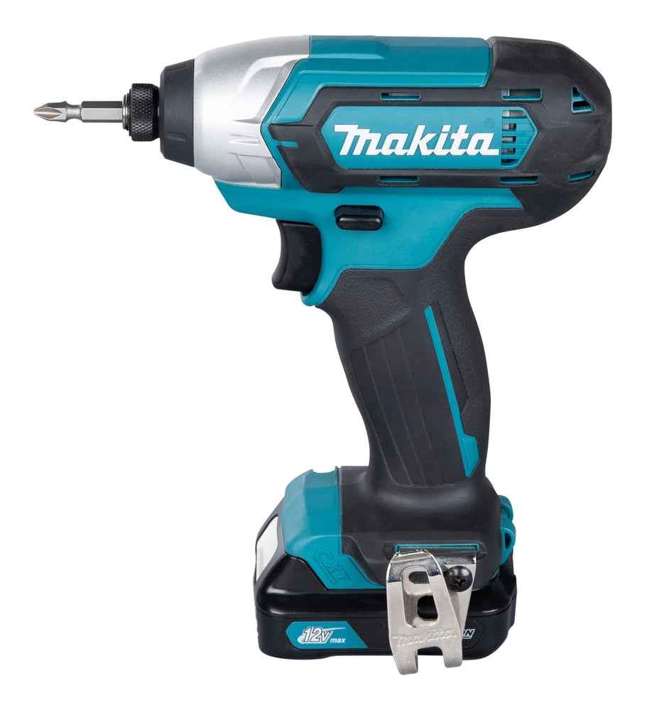 Avvitatore ad impulsi 1/4" Makita a batteria 12V 110nm con batterie TD110DSAJ