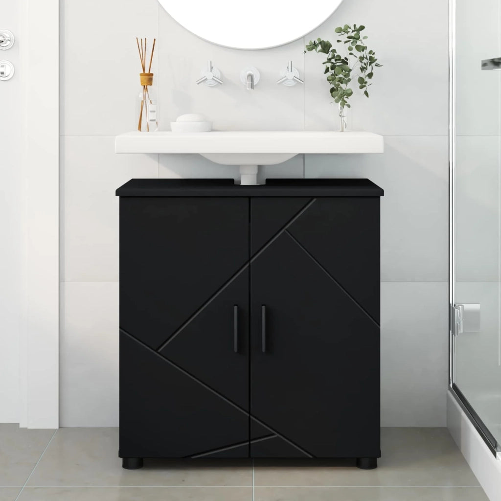 Mobile da Bagno Nero 61 x 35 x 64 cm 883285