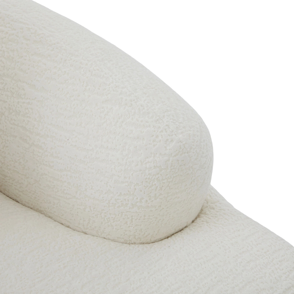 Divano letto pieghevole a 2 posti con cuscini, schienali ergonomici e rivestimento in chenille beige per ospiti