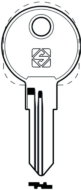 Silca CHIAVE ASC HF75R (G. VAE 1) HAFELE 20.00 pz