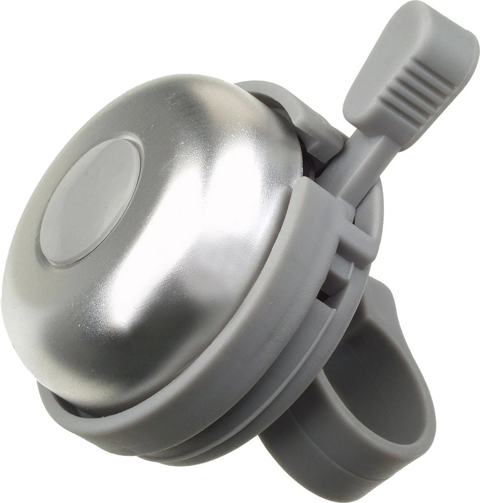 New campanello bici universale in plastica silver