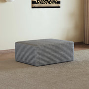 DIVANO Chaise Lounge modulare in tessuto grigio, senza montaggio