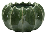 Cachepot Cactus Ø22x13,5 cm in Ceramica Verde