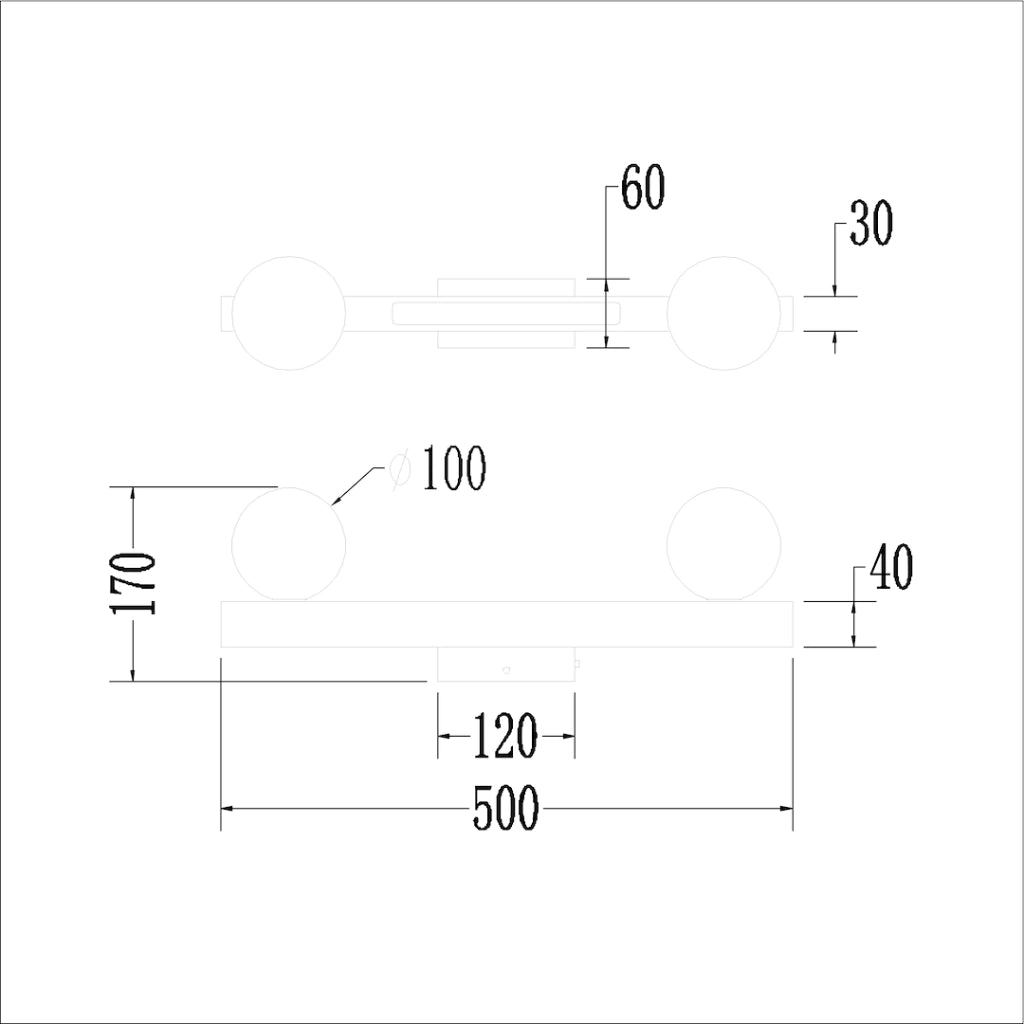Applique moderna bianca LED 13W CCT 2xG9 Magnet Milagro