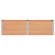 Fioriere | Cassetta per fiori | Letto rialzato da giardino Marrone 200 x 50 x 54 cm