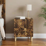 Armadio da Notte Rovere Fumo 43 x 34,5 x 48 cm 894535