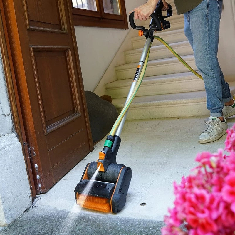Lavapavimenti da Esterno a Batteria 20 Volt WG441E.9 con Spazzole Intercambiabili per Pulizia Terrazze e Giunti - Worx