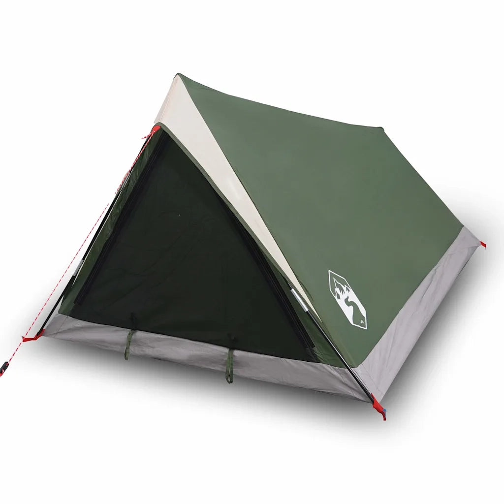 Tenda da Campeggio per 2 Persone Verde Impermeabile 94362
