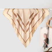 Nuova sciarpa da donna in seta stampata, stile coreano, sciarpa decorativa alla moda e versatile.