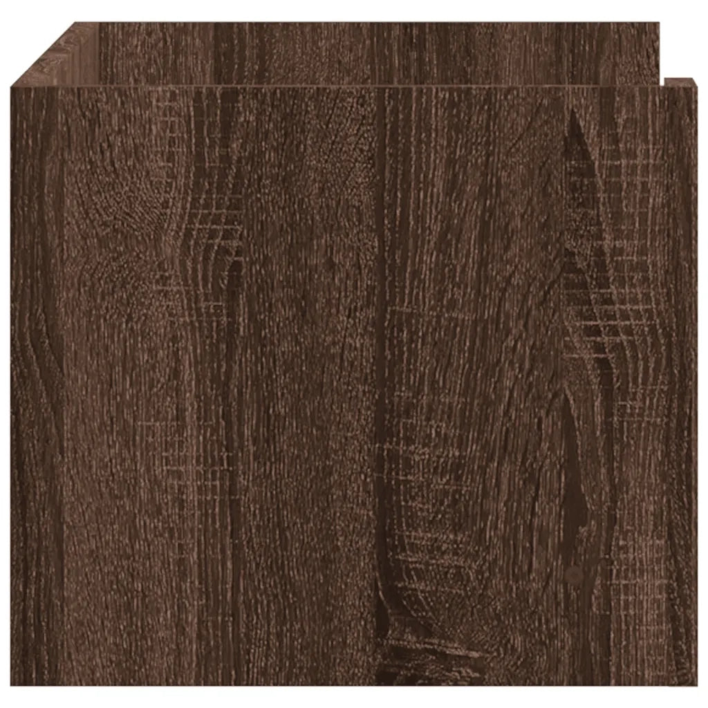 Mensola a Muro Rovere Marrone 70,5x35x30,5 cm Legno Multistrato