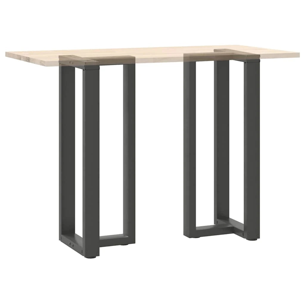 Set di 2 gambe regolabili per tavolo da bar a forma di T 50 x 35 x 100 cm in acciaio antracite 02_0057352