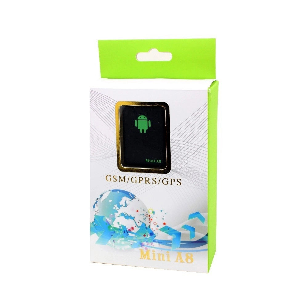 Trade Shop - Localizzatore Satellitare Gps Mini A8 Gsm Antifurto Sos Tracker Ascolto Vocale -
