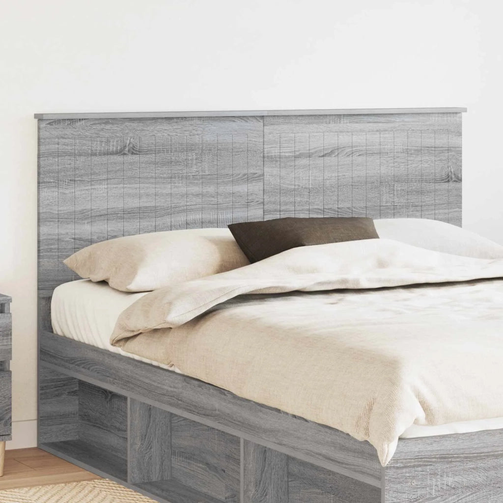 Testiera | Testata con Testiera | Testata Grigio Sonoma 150 cm Legno multistrato