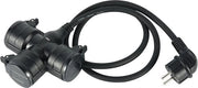 Cavo di Estensione per Lavori in Cantiere 1M - Cavo in Gomma H07RN-F3G1.5 - Connettore a 3 Vie IP44 - Utilizzo Esterno