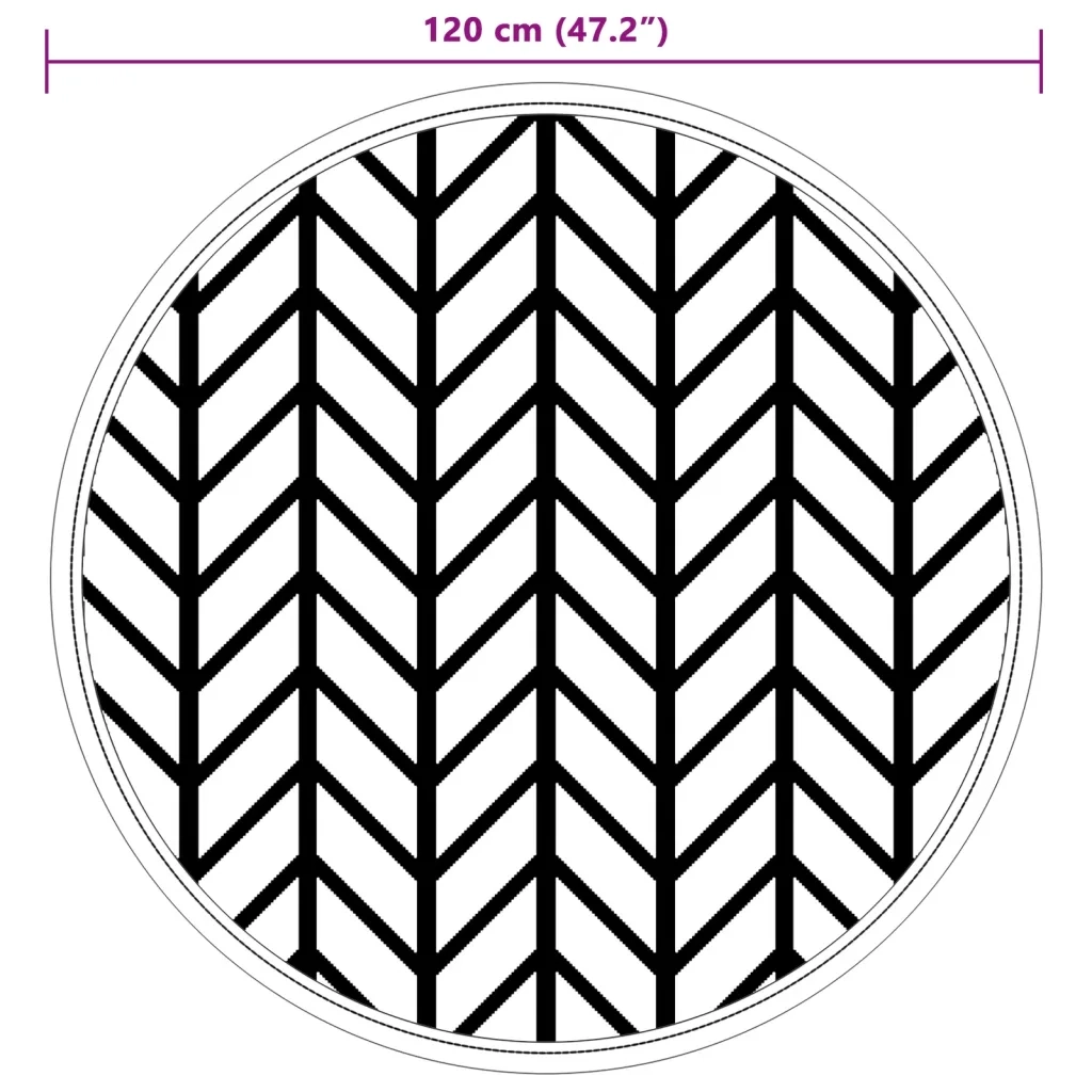 Tappeto da Esterno ARAKIL Grigio Ø120 cm in PP 368548