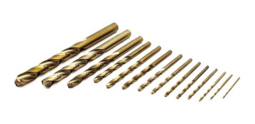 Set 14 punte elicoidali HSS per trapano 1.5 a 12.0 con custodia 501061