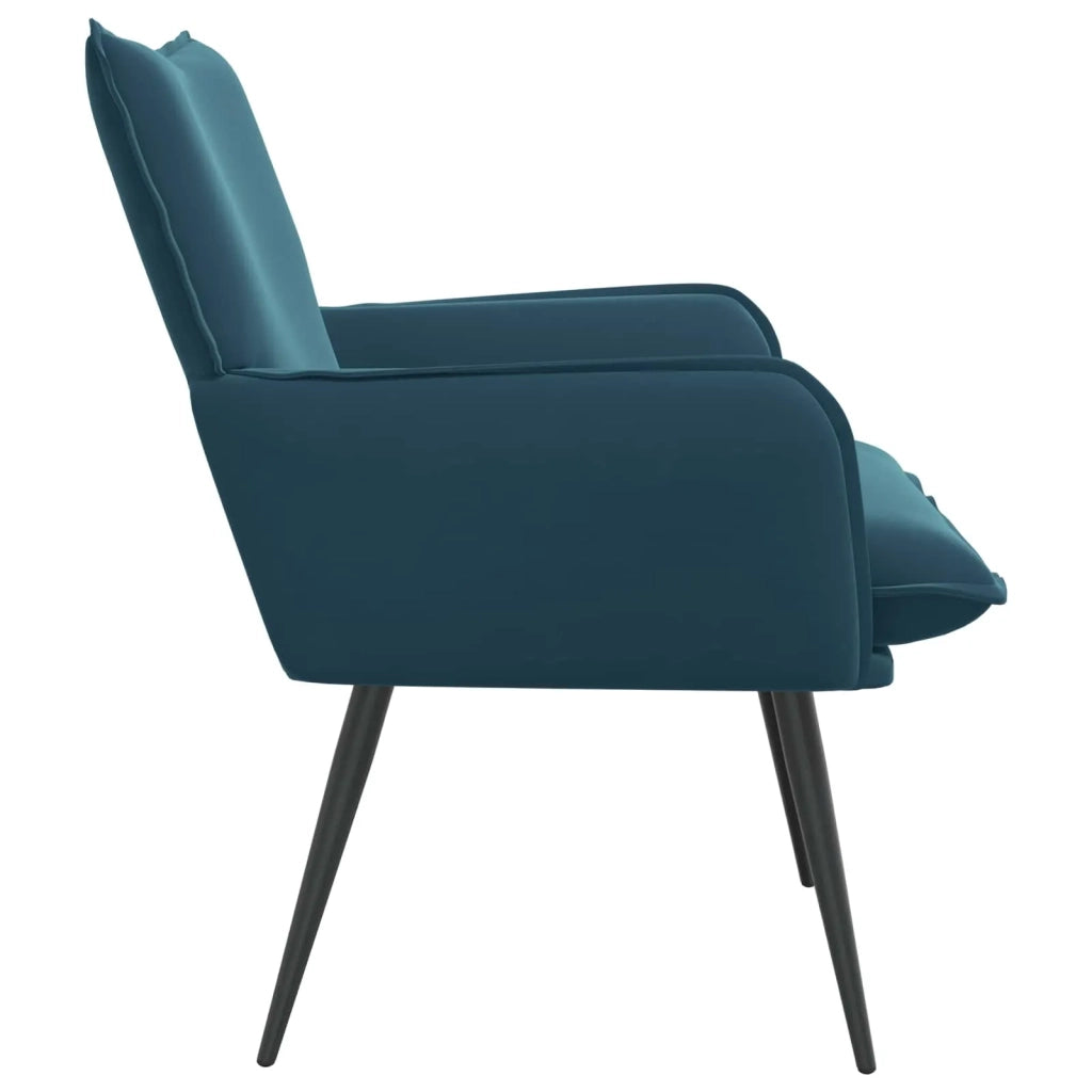 Poltrona Blu Velluto 42047732