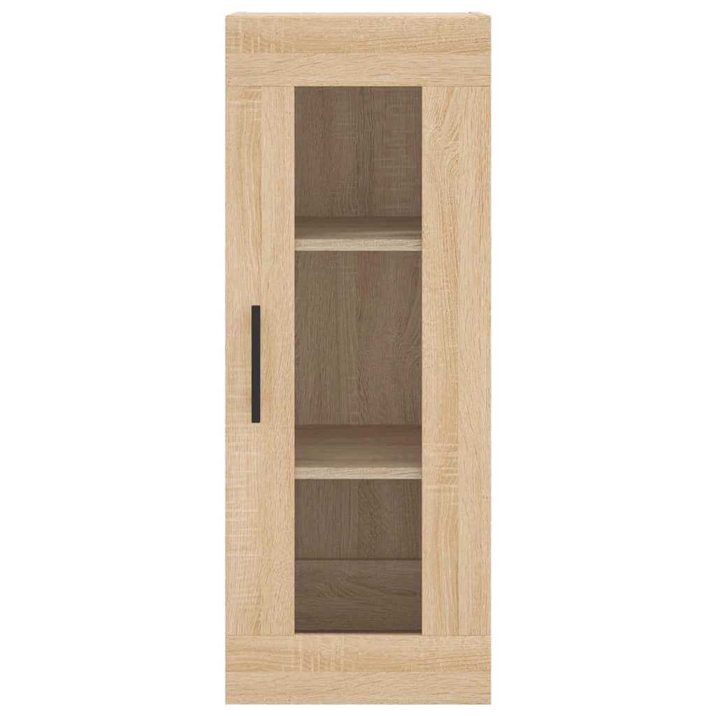 Buffet credenza cassettiera armadio mobile contenitore organizer cucina soggiorno salotto rovere Sonoma alto 34,5 x 34 x 180 cm legno ingegnerizzato marrone 02_0033964