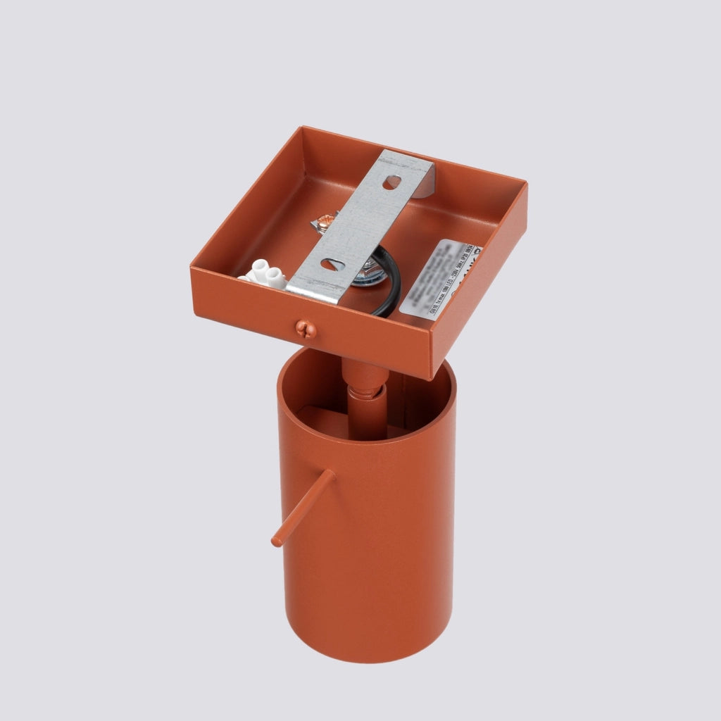 Applique moderna ocra rossa orientabile GU10 10W TORQUE
