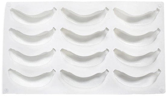 Forma per torta a forma di banana in silicone - resistente all'aderenza - forma 3D per torta mousse - sicuro per l'alimentazione - temperatura di utilizzo -40°C a 230°C - forma in silicone