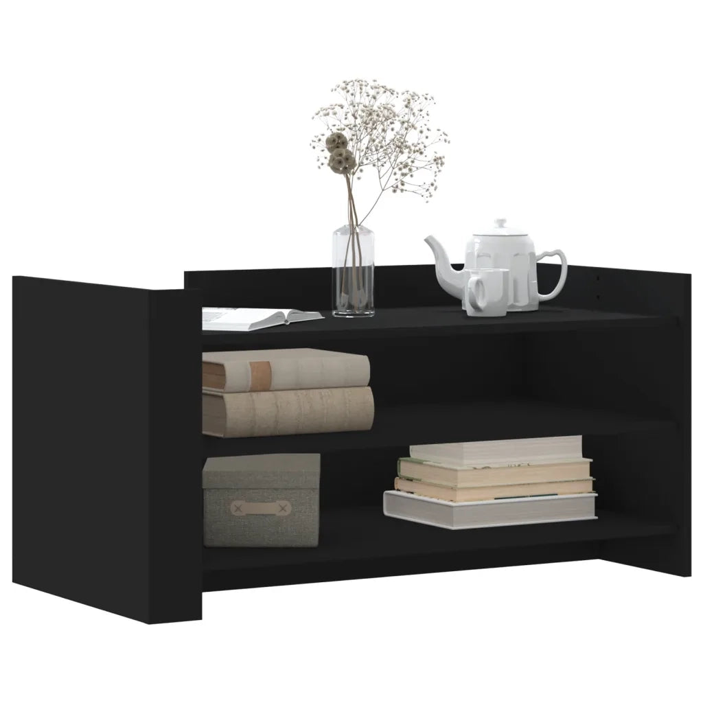Tavolino da salotto | Tavolino da caff¨¨ | Tavolino da Soggiorno Nero 100x50x50 cm Legno Multistrato