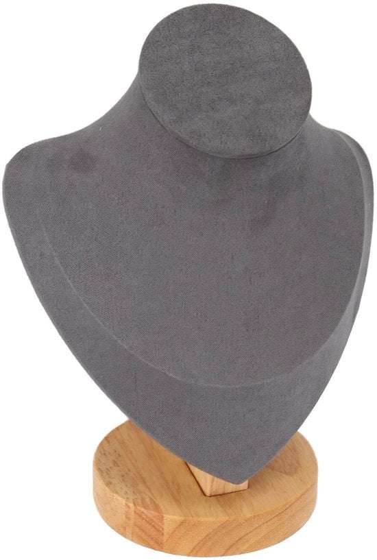Display per gioielli 6,9 pollici - Supporto per esposizione - Cassa per gioielli - Manichino - Flanella - Per negozio/Casa - Supporto per gioielli