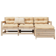 Set Divani da Giardino 4 pz in Legno Massello di Pino 3250792