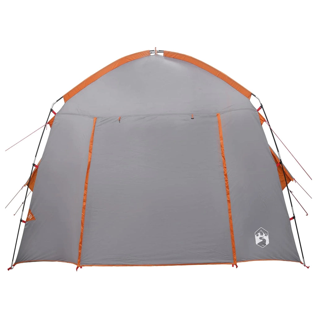 Tenda Capanna Grigio e arancione 210 x 210 x 138 cm Poliestere 42028507