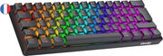 Tastiera da Gioco meccanica al 60% con intercambiabili Hot Swappable e illuminazione RGB di sfondo - ISO FR AZERTY