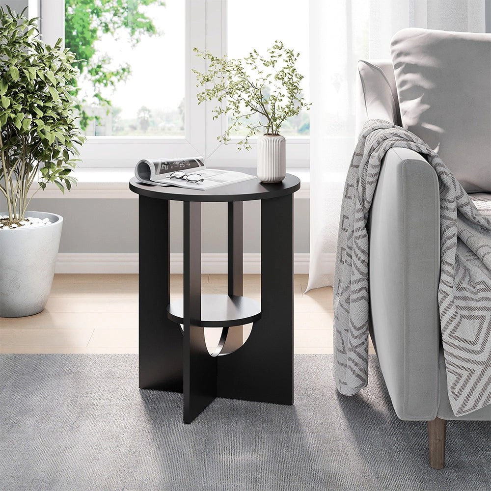 Vicco Tavolino da salotto Nero 40 x 40 cm