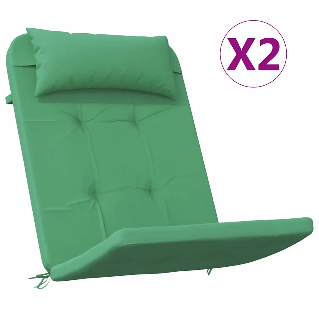 Cuscini per sedie 2 pcs Verde 58 x 77 x 4,5 cm Tessuto Oxford 361835