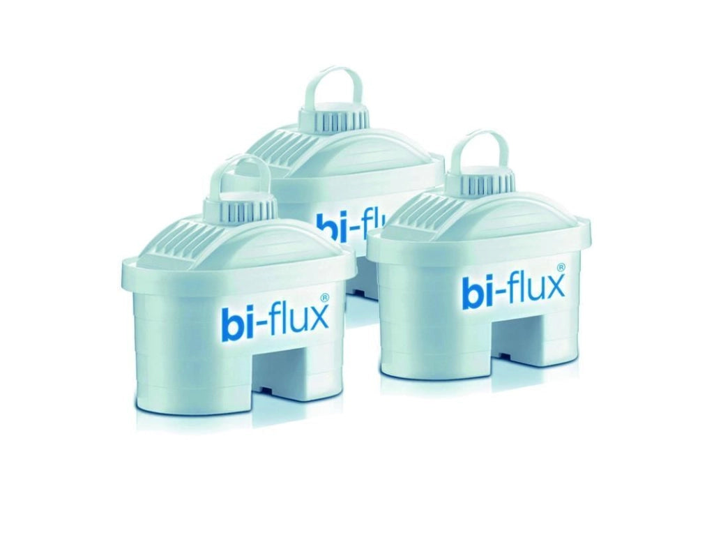 Laica Water Filter Jug Carmen (Aida) + 3 Cartridges + Bottle Filtro per acqua da bancone 2,3 L Blu, Trasparente, Bianco