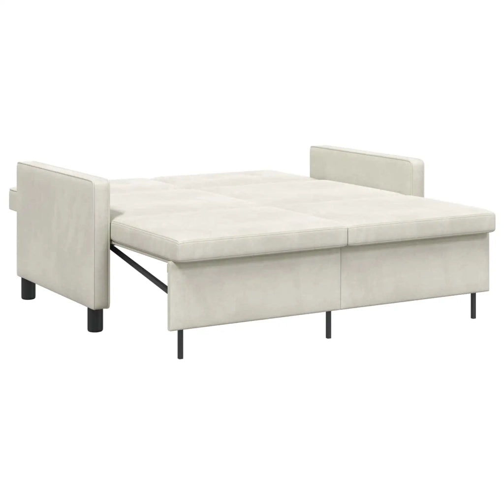 Divano letto Crema Tessuto