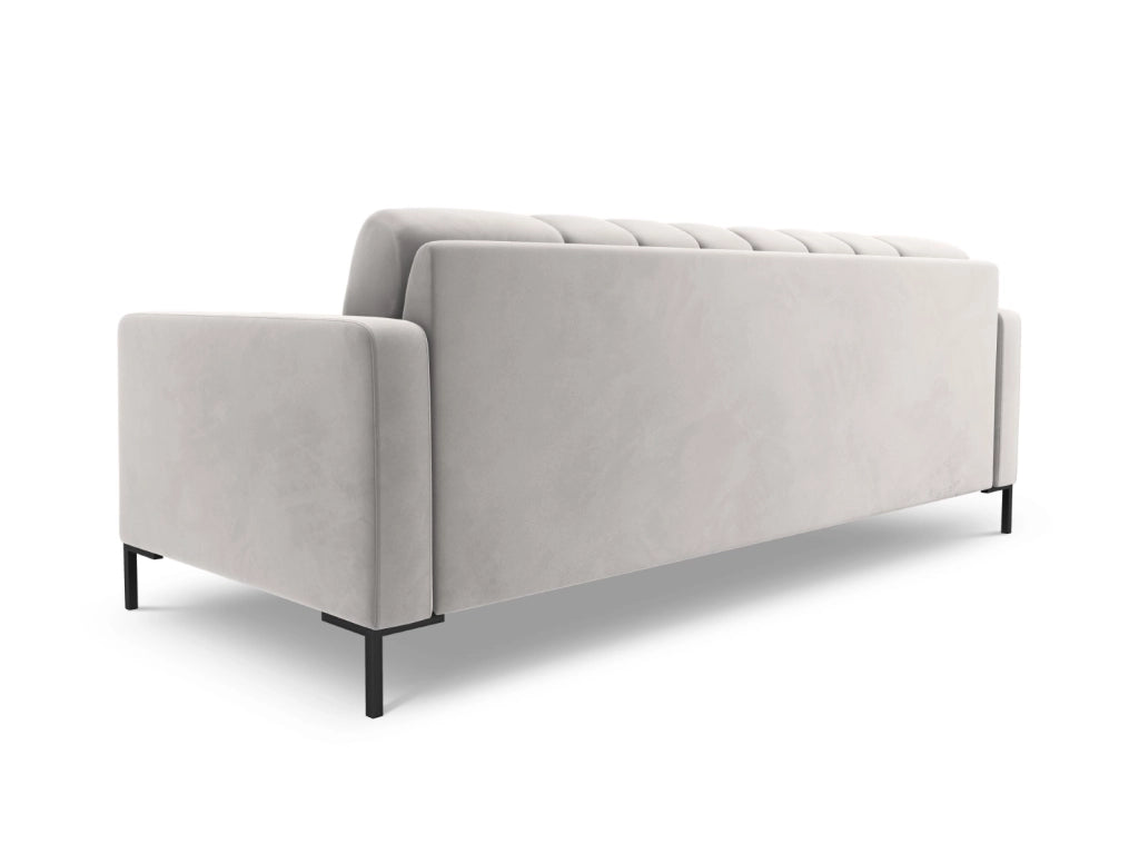 Cosmopolitan Design - Divano "Bali" 3 posti in velluto argento 