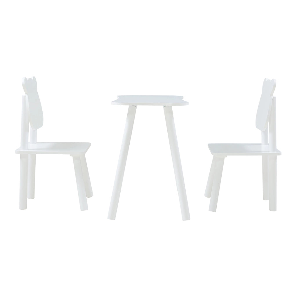 Set Panjang Tavolo e 2 Sedie per Bimbi - Bianco [en.casa]