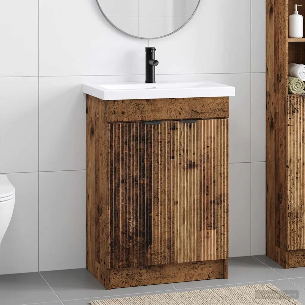 Set di mobili per il bagno Legno antico 56 x 37,5 x 81 cm 3404152