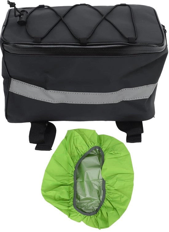 Bagagliazzo per Bicicletta Acquaparato - Bagagliazzo con Porta Bagagli Grande Capacità - Bagagliazzo Fissabile - Cintura con Riflettore - Corda Elastica Regolabile - Anello Posteriore Pratico - Bagagliazzo per Bagagli