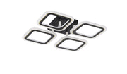 Plafoniera geometrica 4 quadrati LED 30W nero/oro Zuma Line