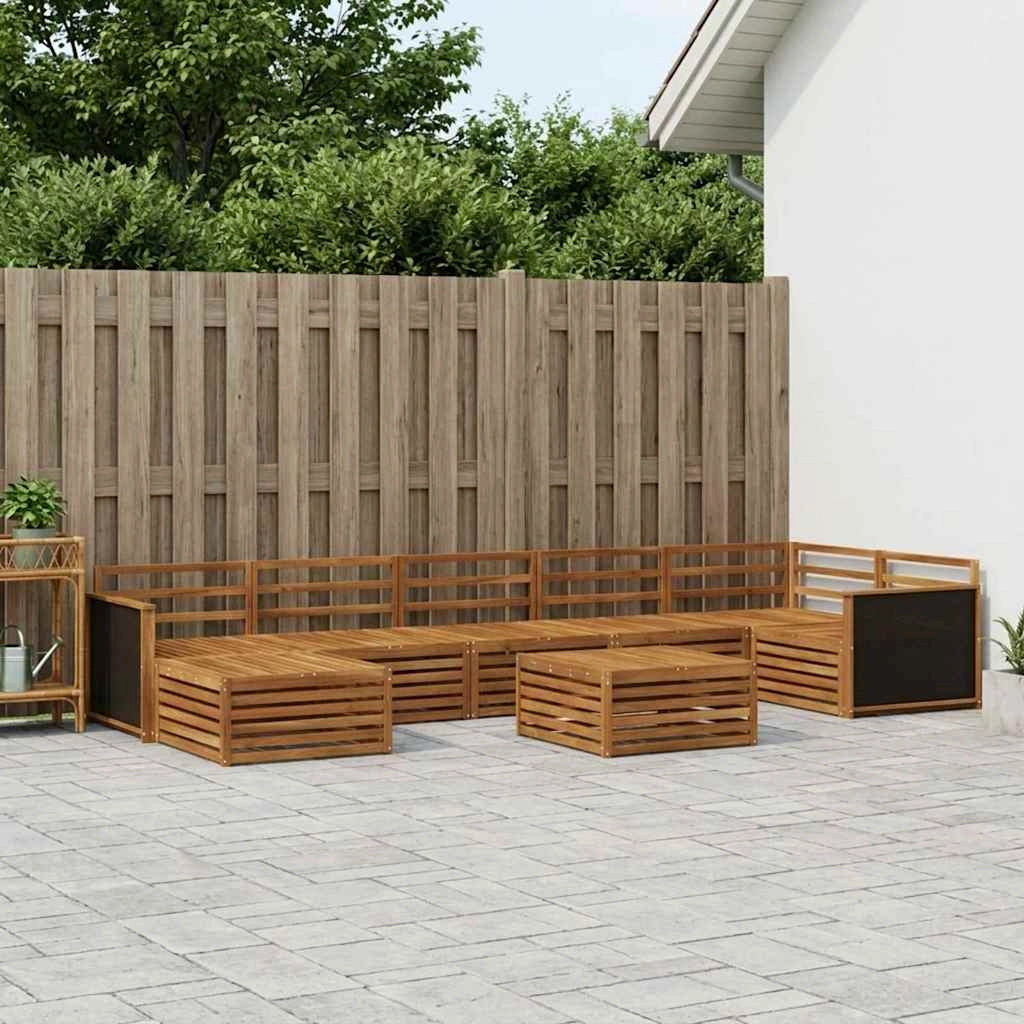 Set di divani da esterno 8 pz Naturale 3383642