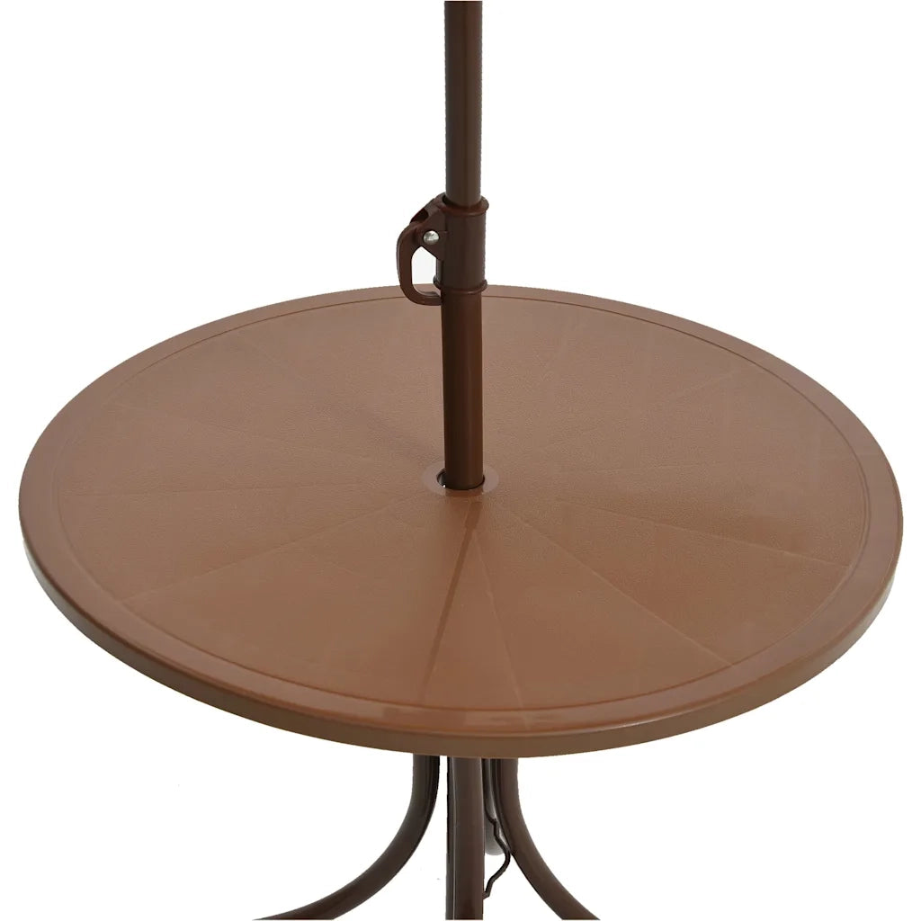 Set da Bistrot da Giardino | Set Salotto da Giardino per Bambini con Ombrellone Marrone