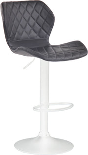 Sgabello bar Cork in similpelle bianco,nero