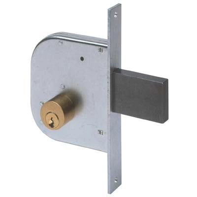 SERRATURA CANCELLO INFILARE 42020 CISA - B.Q ZINC F.MM 22 C.TONDO M1+SCR E.MM 50- 2 pezzi
